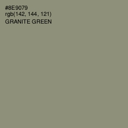 #8E9079 - Granite Green Color Image